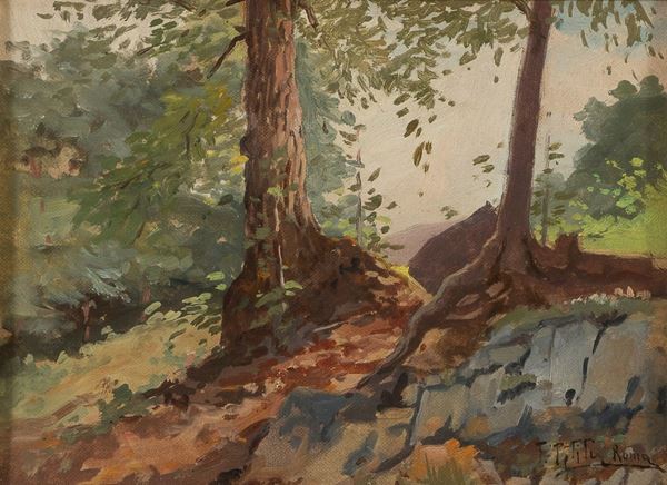 DIPINTO PAESAGGIO DI FILIBERTO PETITI