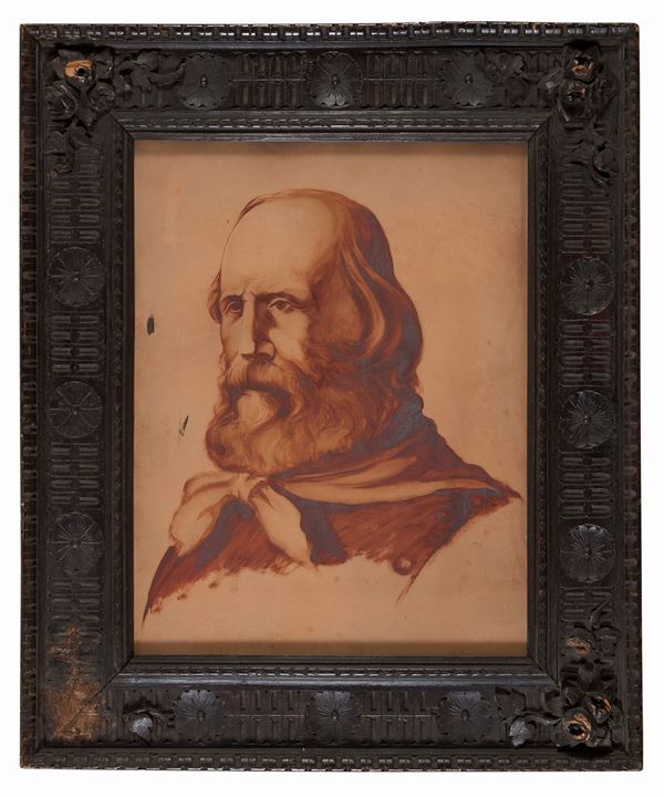 DIPINTO RITRATTO DI GIUSEPPE GARIBALDI