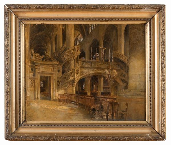 DIPINTO INTERNO DI CATTEDRALE