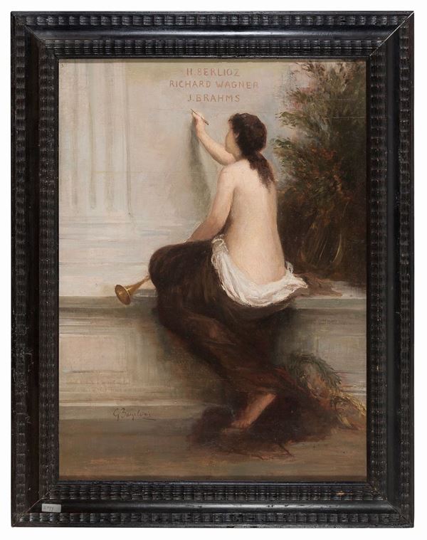 DIPINTI ALLEGORIA DELLA MUSICA DI GIULIO BARGELLINI