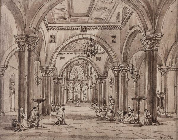 ACQUERELLO CATTEDRALE DI ACHILLE VIANELLI