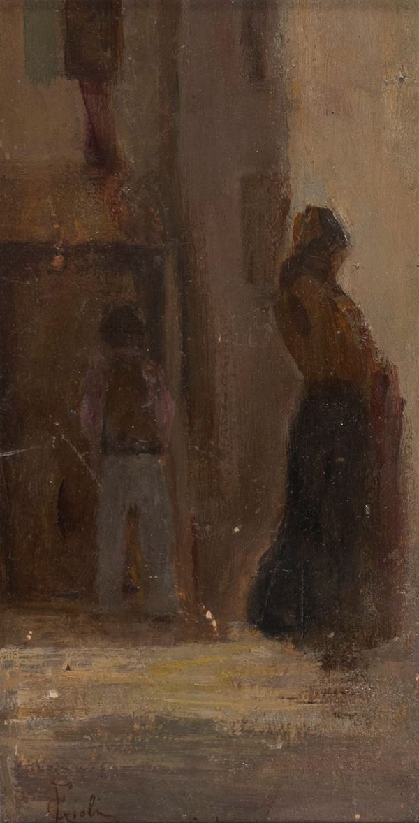 DIPINTO DONNA DEL GABRO DI FRANCESCO GIOLI