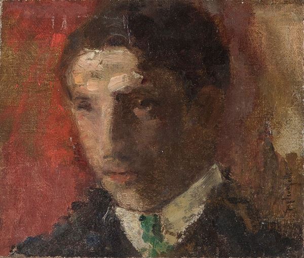 DIPINTO GIOVANE F.TO EUGENIO SCORZELLI