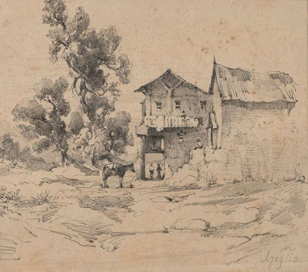 DISEGNO FIRMATO MASSIMO D&#39;AZEGLIO