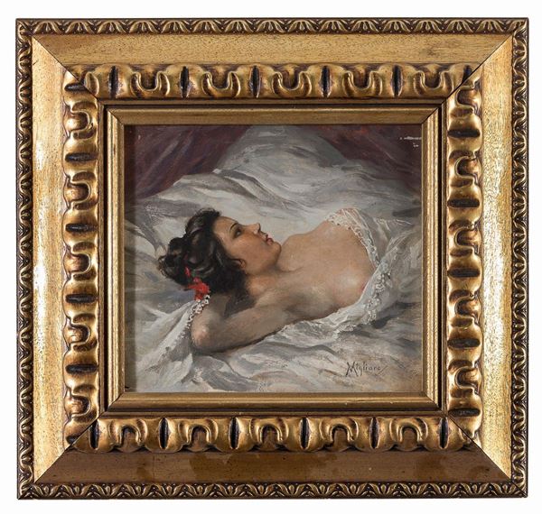 DIPINTO DONNA F.TO VINCENZO MIGLIARO