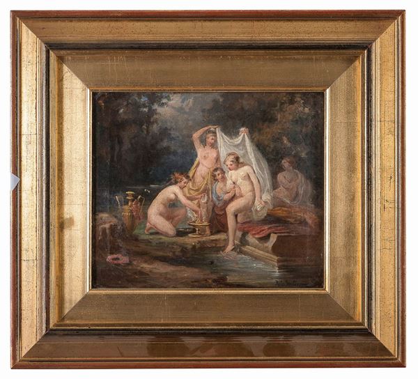 DIPINTO BAGNO DI VENERE F.TO BERNARDO CELENETANO