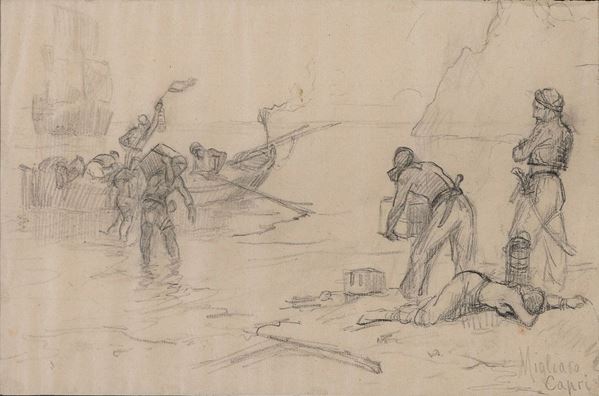 DISEGNO CONTRABBANDIERI DI VINCENZO MIGLIARO