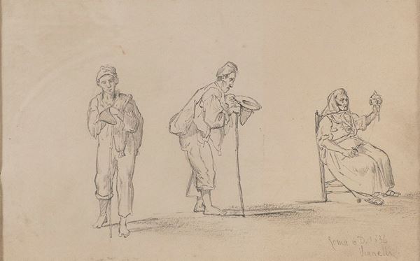 MATITA STUDIO DI FIGURE DI ACHILLE VIANELLI