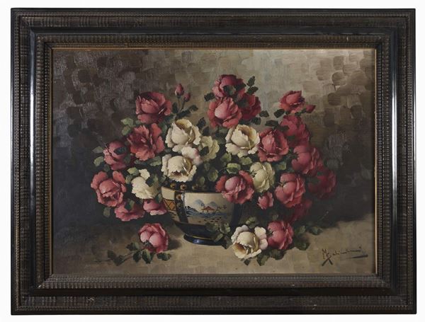 DIPINTO ROSE DI MARIO SALIMBENI