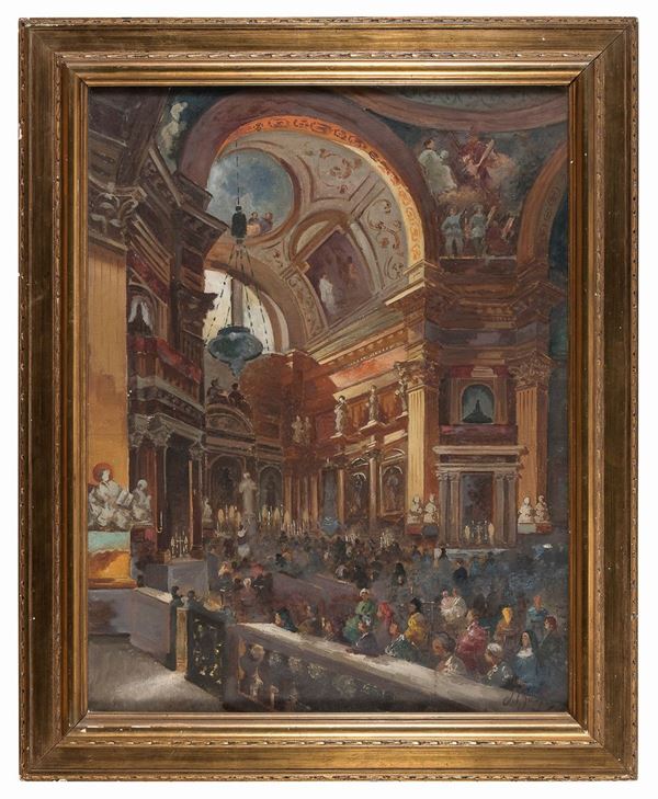 PITTORE ITALIANO FINE XIX SECOLO