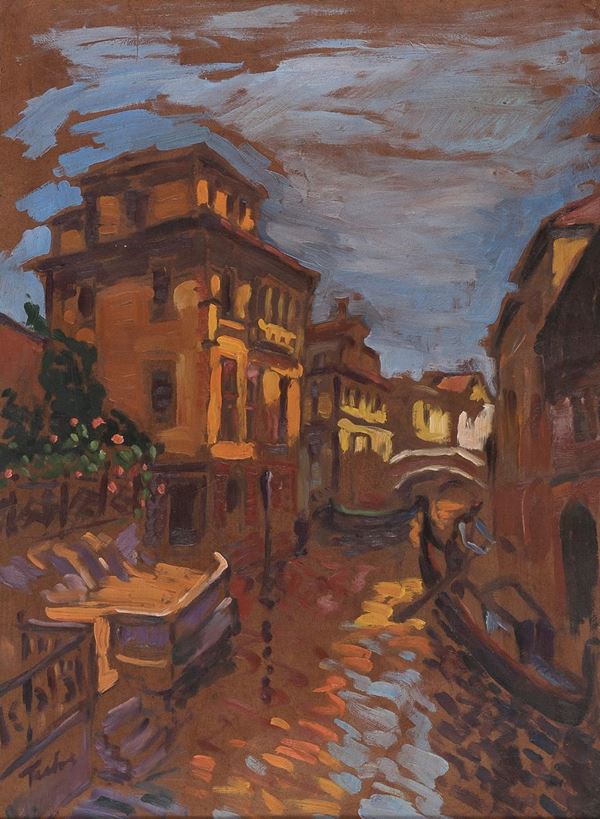 DIPINTO VENEZIA F.TO ERN&#214; TIBOR