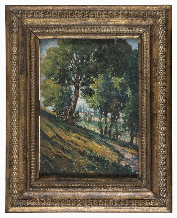 DIPINTO PAESAGGIO F.TO MARMO