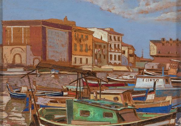 DIPINTO PORTICCIOLO DI RENUCCIO RENUCCI