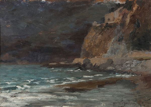 DIPINTO COSTIERA F.TO GIUSEPPE SACHERI