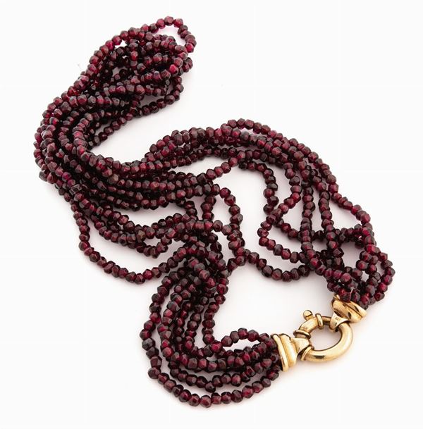 COLLANA CON GRANATI ANTICHI