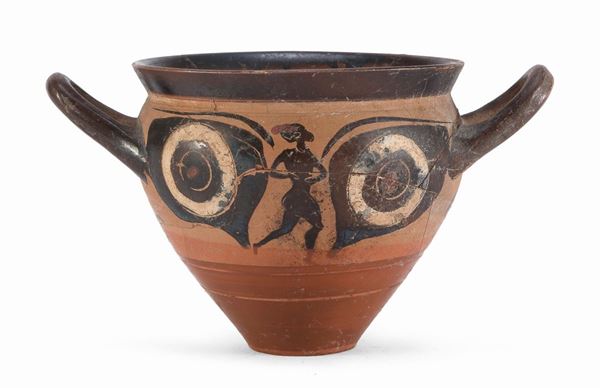 SKYPHOS ATTICO DEL TIPO AD OCCHIONI, VI SECOLO A.C.