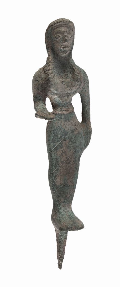 KORE OFFERENTE IN BRONZO, XX SECOLO