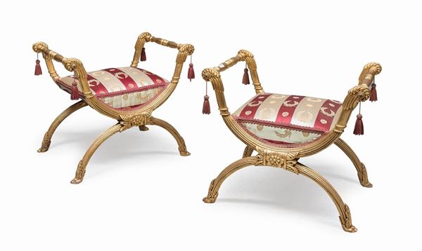 COPPIA DI PANCHETTE STILE NEOCLASSICO