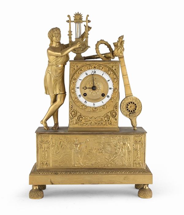 OROLOGIO IN BRONZO IMPERO