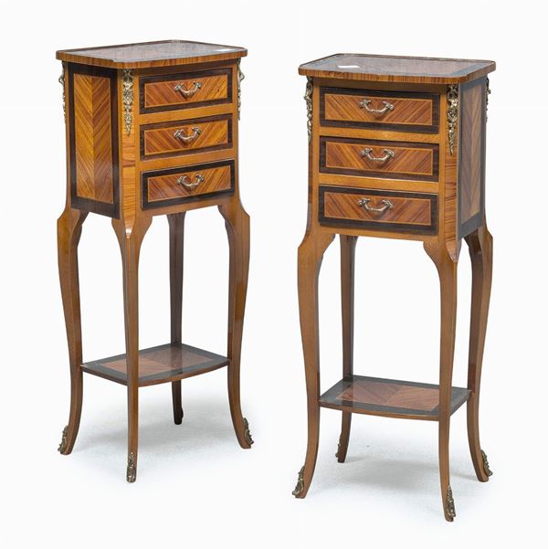 COPPIA DI COMODINI STILE FRANCESE