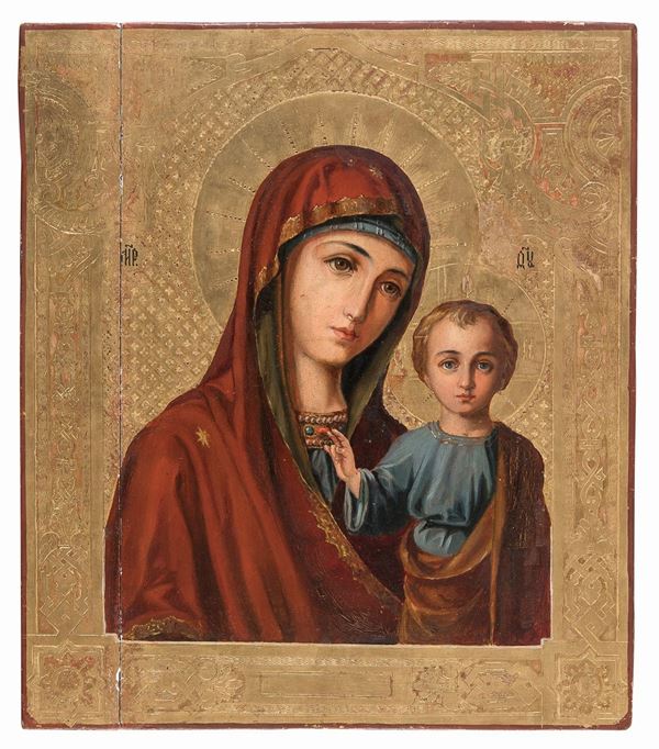 ICOLA MADONNA DI SCUOLA RUSSA