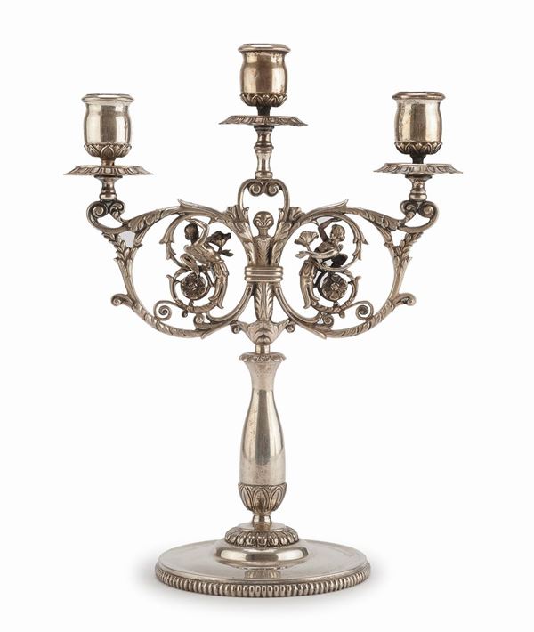 CANDELABRO IN ARGENTO, MILANO