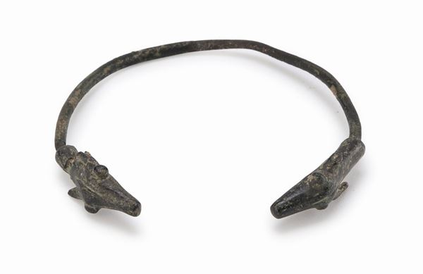 BRACCIALE IN BRONZO, EPOCA ROMANA II-IV SECOLO