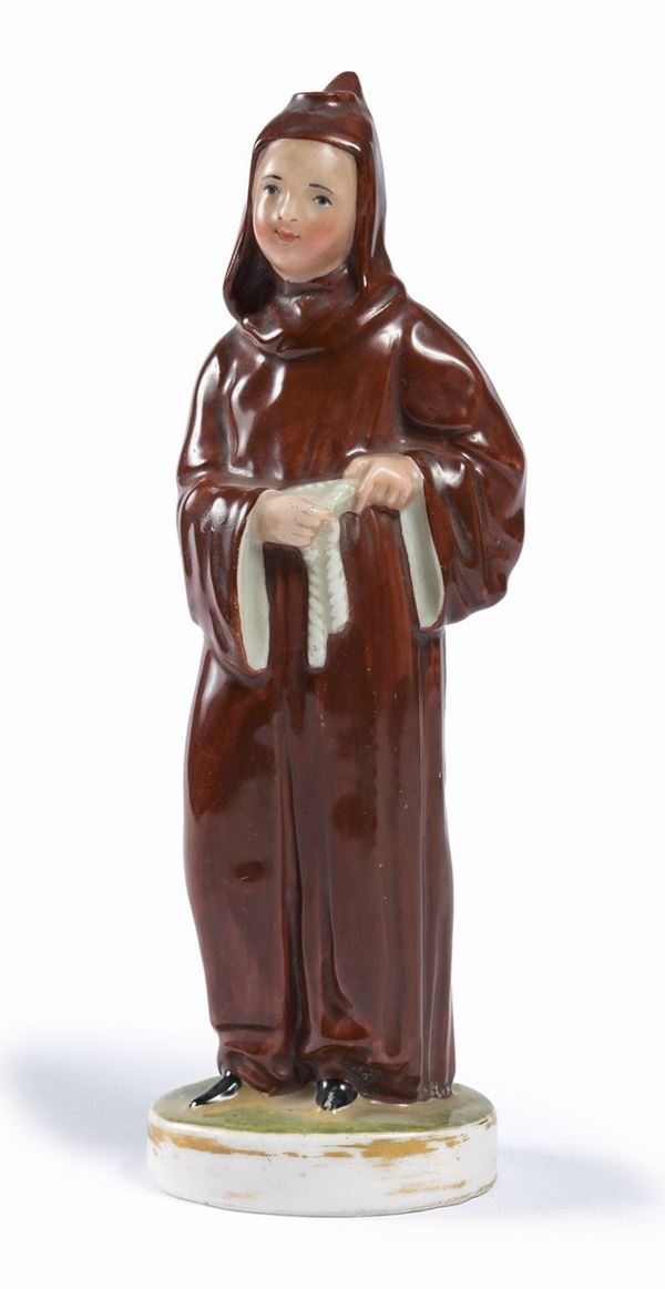 FIGURA DI FRATE IN PORCELLANA JACOB PETIT