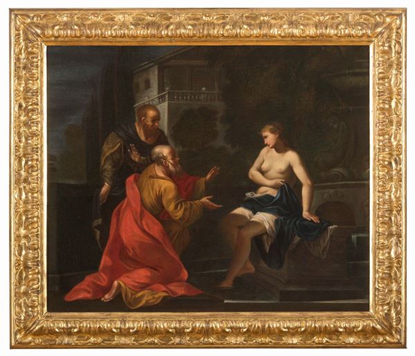 DIPINTO SUSANNA E I VECCHIONI DI PITTORE VENETO