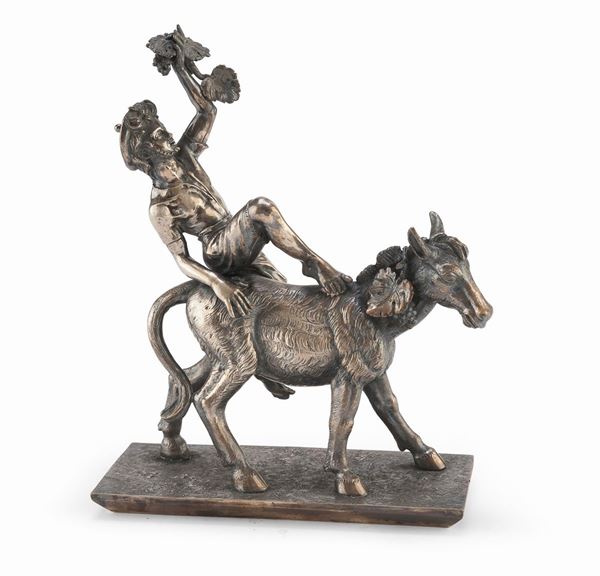 SCULTURA BACCHICA IN ARGENTO
