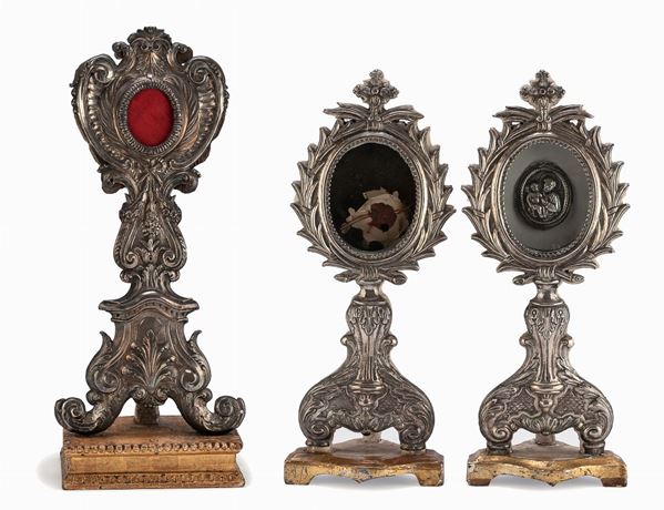 OSTENSORIO IN ARGENTO, PROBABILMENTE STATO PONTIFICIO