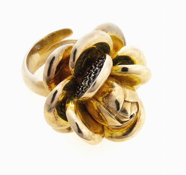 ANELLO IN ARGENTO DORATO