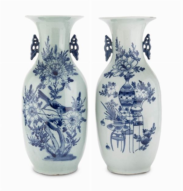 COPPIA DI VASI CELADON CINA