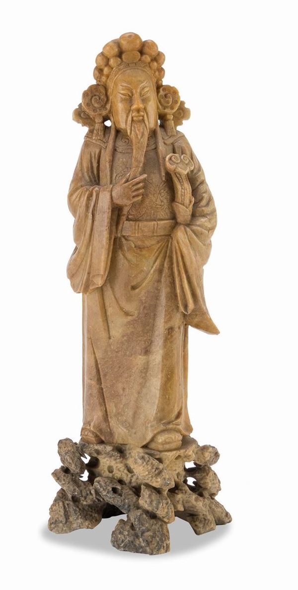 SCULTURA IN PIETRA SAPONARIA CINA