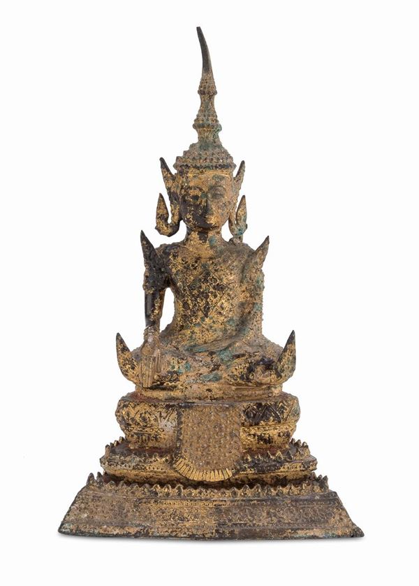 SCULTURA DI BUDDHA TAILANDIA XIX SECOLO
