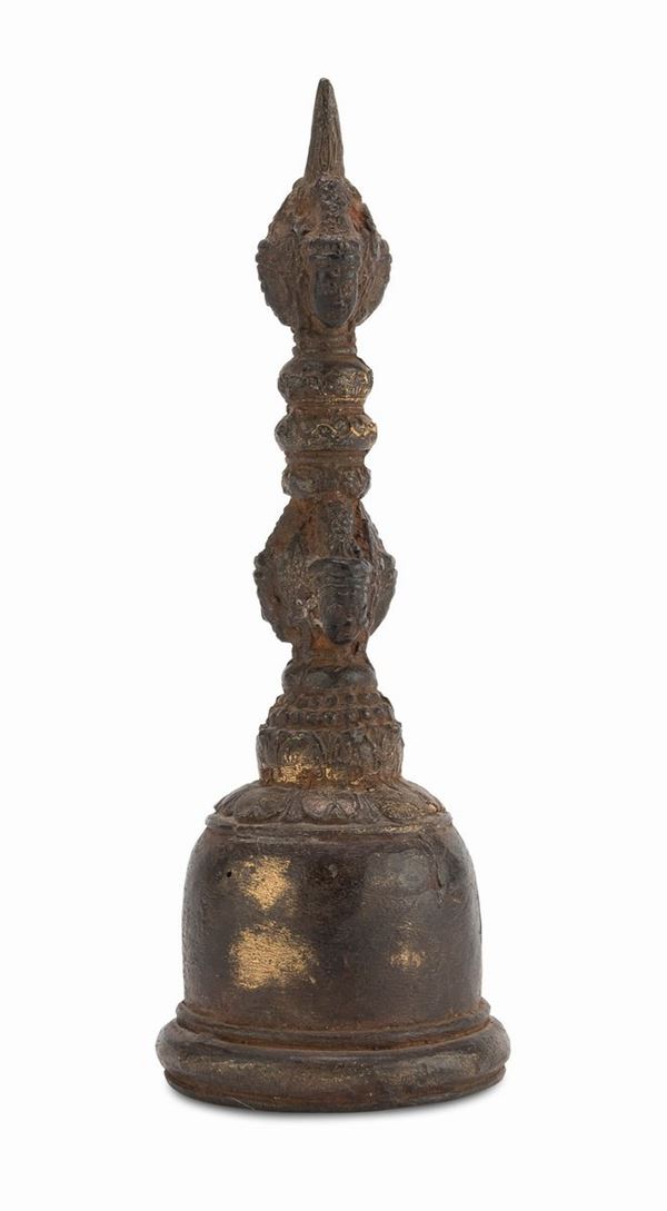 CAMPANA IN BRONZO, CAMBOGIA XIX SECOLO