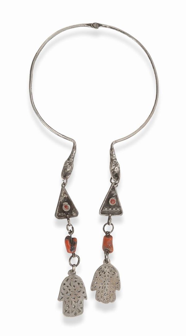 COLLIER IN ARGENTO, PROBABILMENTE TUNISIA