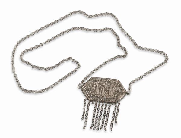CATENA CON PENDENTE IN ARGENTO NORD AFRICA