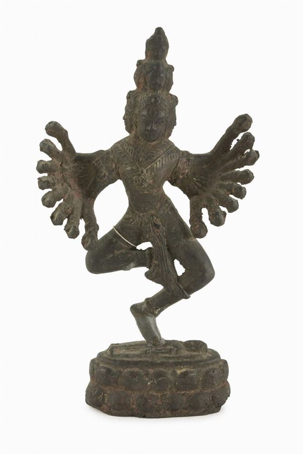 SCULTURA IN BRONZO DI SHIVA, CAMBOGIA