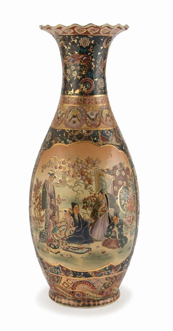 GRANDE VASO IN CERAMICA GIAPPONE