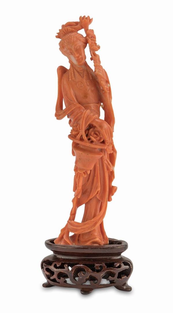 SCULTURA DI YANG GUIFEIIN CORALLO CINA