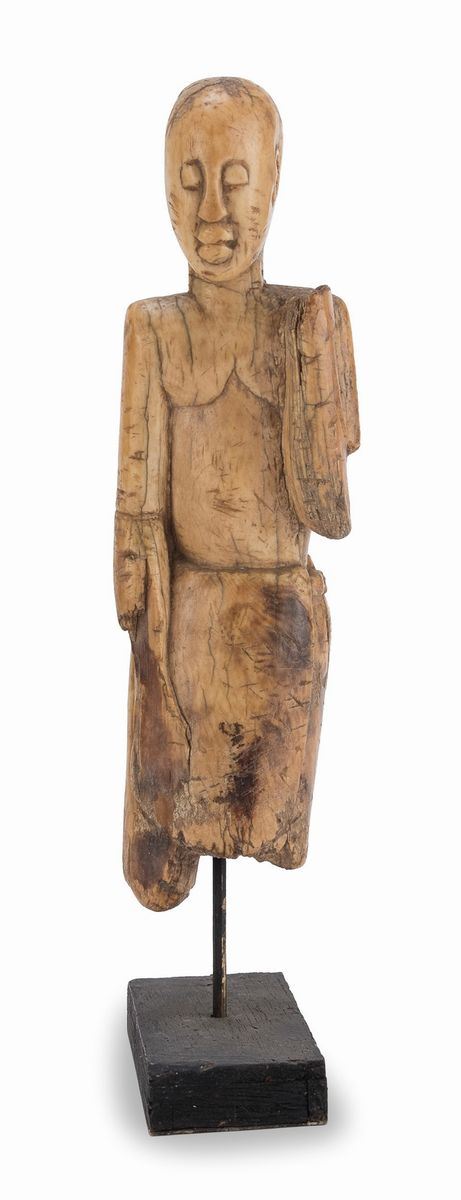 SCULTURA DI LEGA IN AVORIO, CONGO FINE XIX SECOLO
