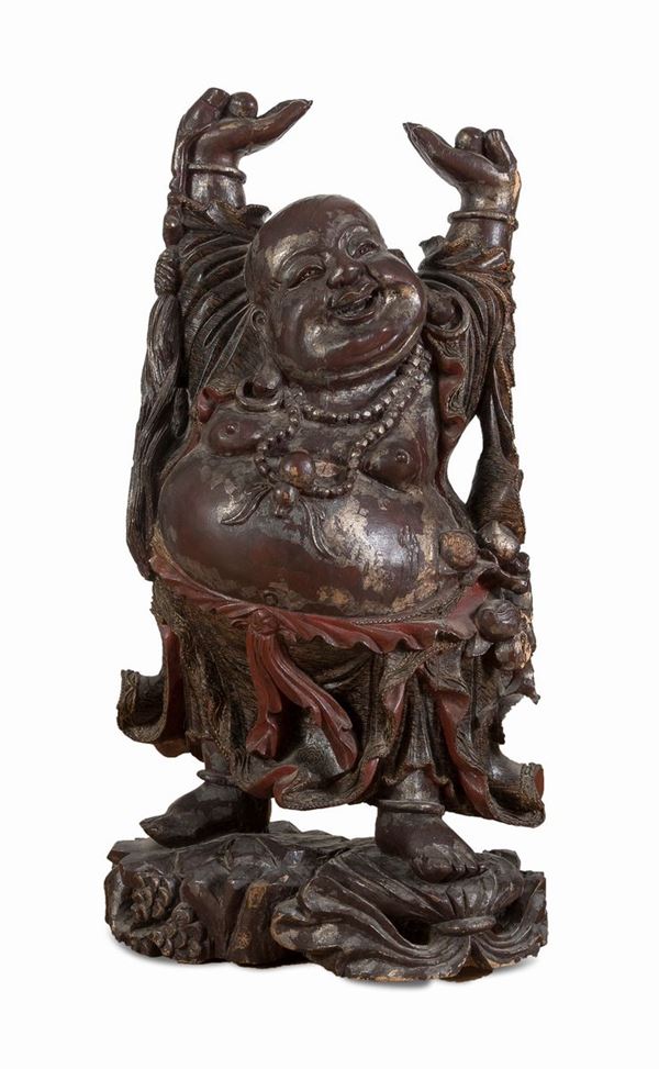 SCULTURA DI BUDDHA CINA FINE XVIII SECOLO