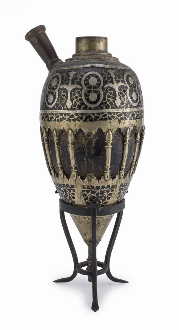 HUQQA IN OTTONE, INDIA XIX SECOLO