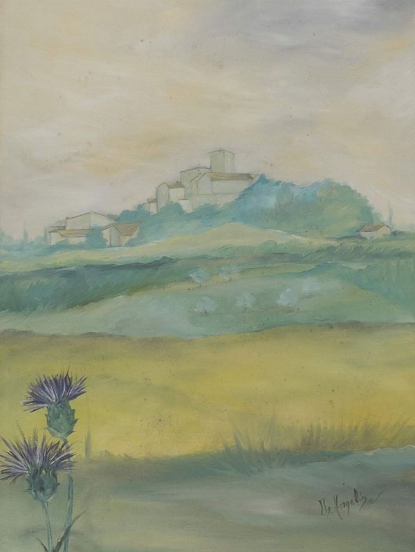 DIPINTO PAESAGGIO F.TO RITA DE ANGELIS