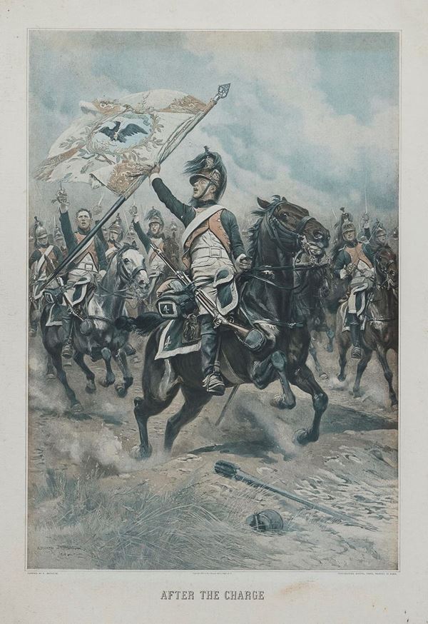 STAMPA INGLESE CARICA DI CAVALLEGGERI