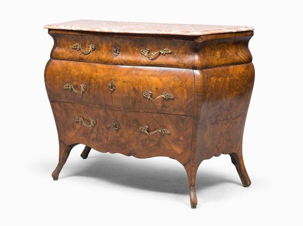 COMMODE IN NOCE LOMBARDIA XVIII SECOLO