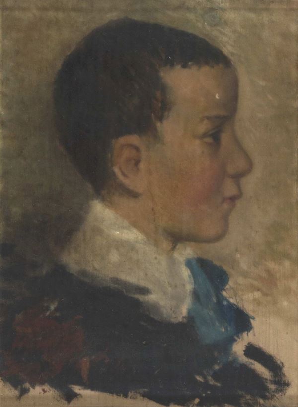 DIPINTO PROFILO DI FANCIULLO