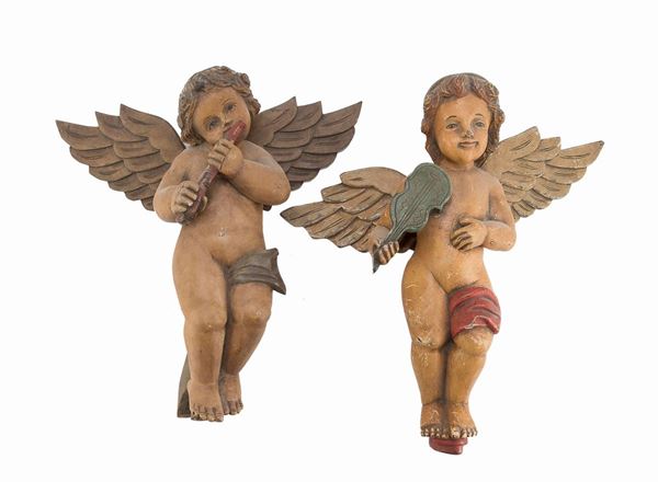 DUE SCULTURE CHERUBINI