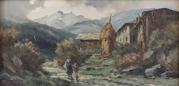 DIPINTO PAESAGGIO DI ERCOLE MAGROTTI